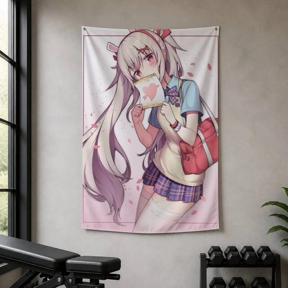 Azur Lane L-Laffey Decorative Hanging Flag with Grommets for Garage Bedroom Dorm Wall Decor