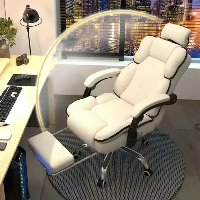 Ergonomic Adjus  Office Chair Padded Cushion Armrest Swivel Gaming Computer Desk Chair for Home Office Lab Living Room