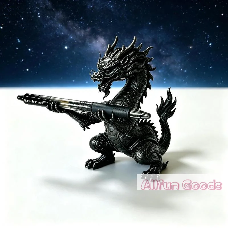 [TG835]1Pcs 3D Printed Dragon Shaped Pen Holder Oriental Myth Vintage Style Dragon Stationery Storage Plastic Cartoon