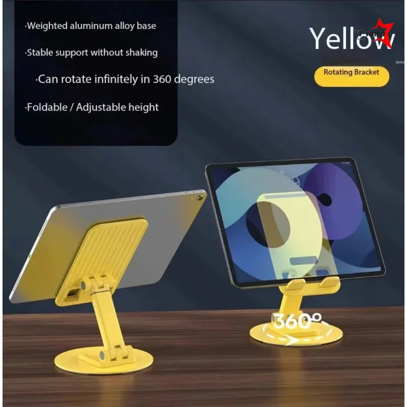 For Foldable 360° Rotatable Live Streaming Phone Stand Adjustable Height Multi-Functional Stable Universal Shooting Bracket