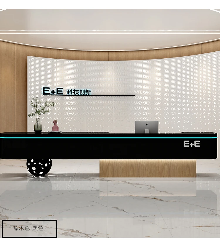 مكتب استقبال فندق الشركة تكنولوجيا التجميل الطبية الحديثة بسيطة صالون تجميل اليوغا استوديو بار صفحة الخروج #6