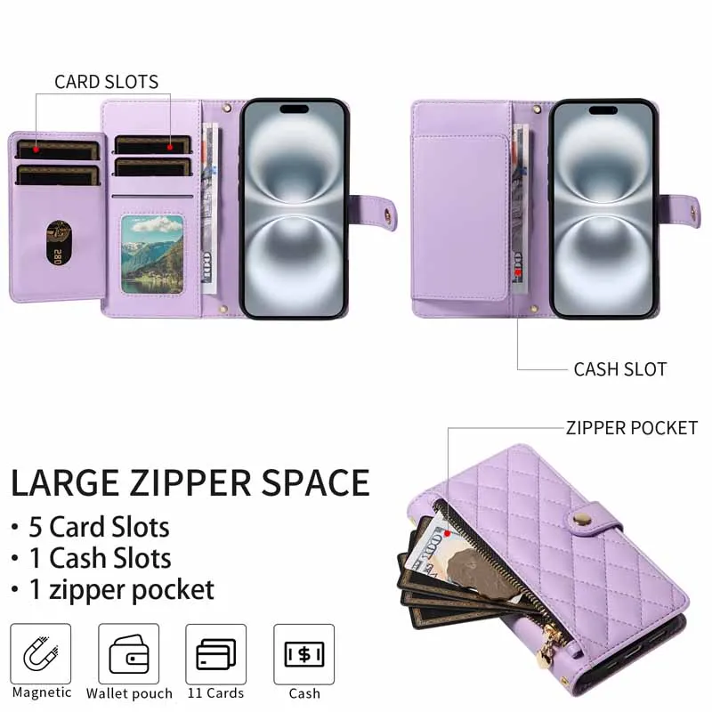 YpmZipper Funda tipo billetera con tapa para Redmi A3 A3X A5 funda protectora de tarjeta de cuero magnética Coque para Xiaomi RedmiA5 RedmiA5A 5 4G Fundas