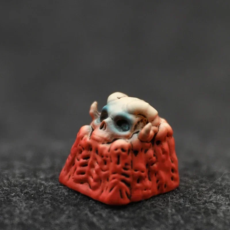 Skull Key Caps 3D Printing Embossed Creative Personalized Resin MX Switch Customized Keycaps for Mechanical Keyboard Accessories