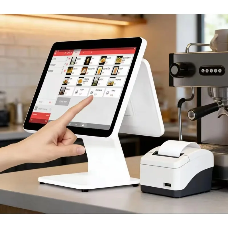 Display POS Systems Black & White Win/Android Support SDK Function Payment Kiosks  2nd Display