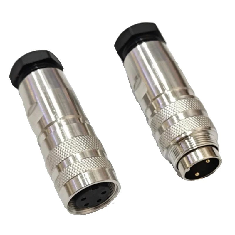 M16C09 Male‑Female Straight Aviation Circular Connector, 2‑3‑4‑5‑6‑7‑8‑12‑14‑16‑19‑24 Pin Industrial Wire Plug Adapter