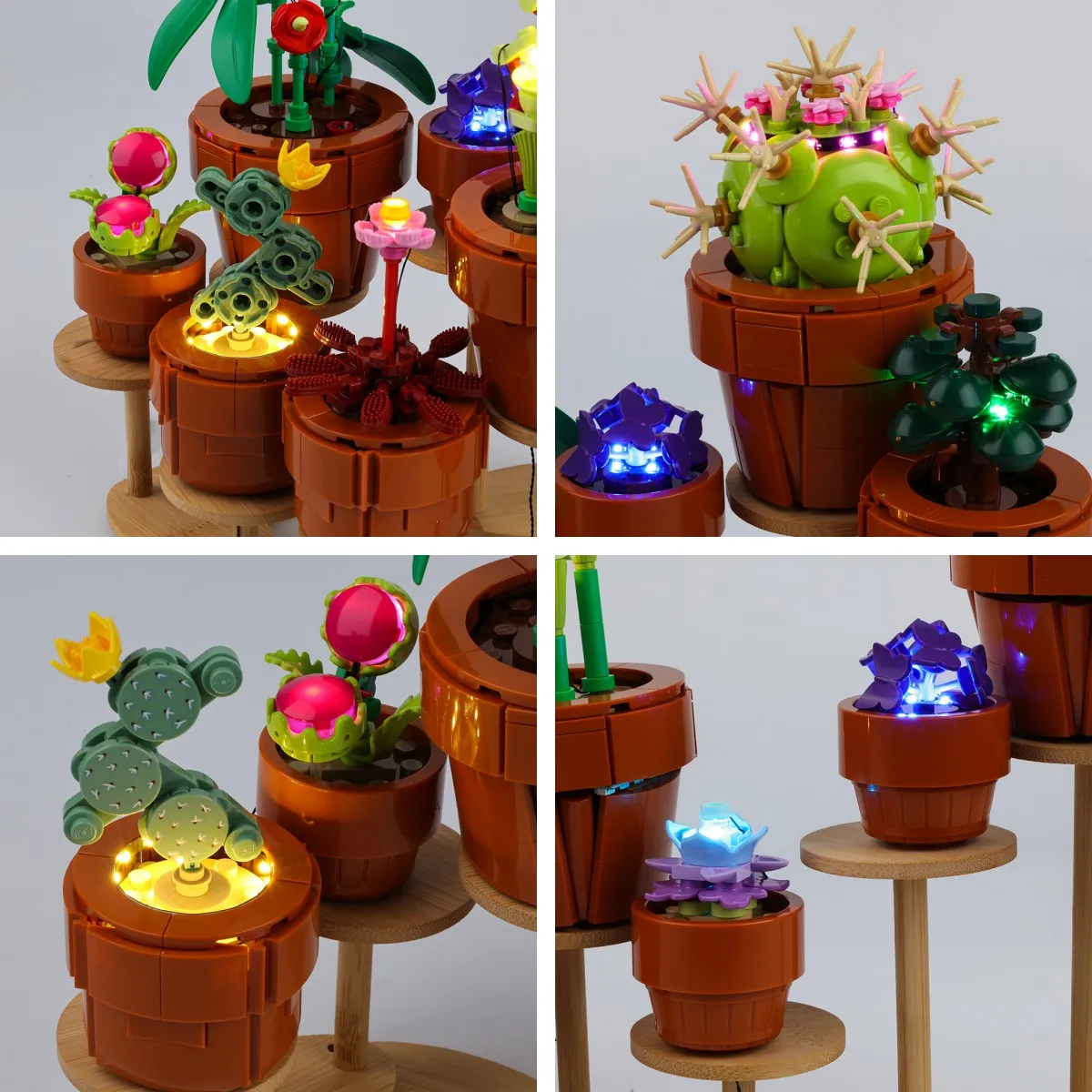 No Model LED Light Set For Tiny Plants 10329 Model Building Blocks Only Lighting Kit