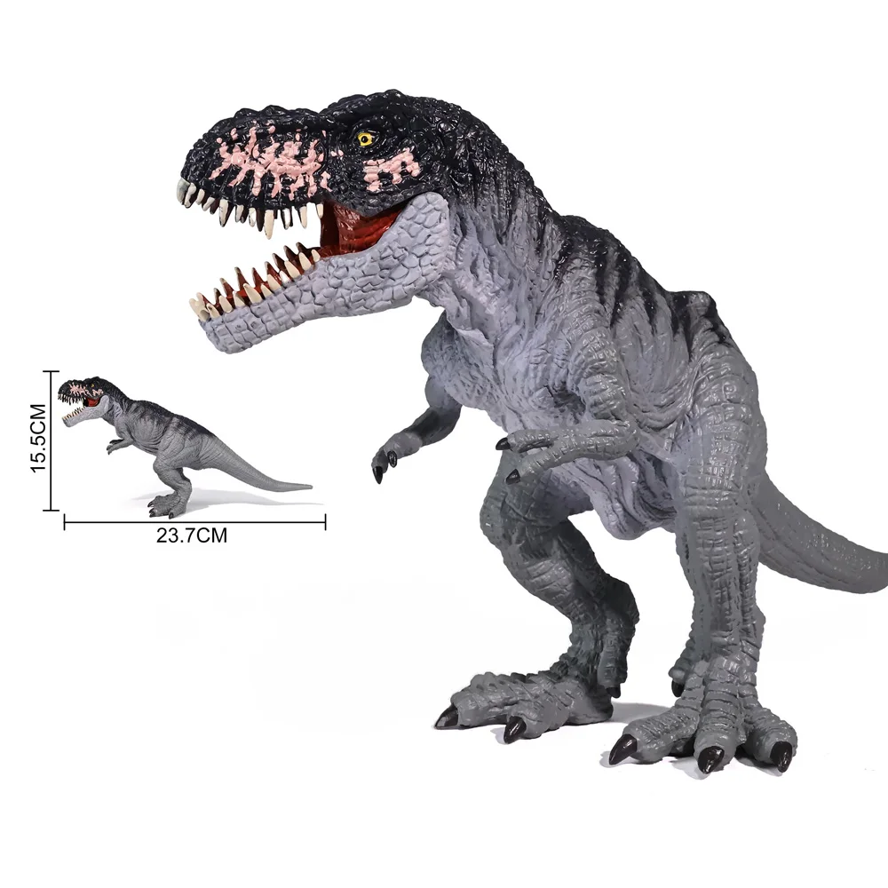 لعبة ديناصور تي ريكس بطول 9.3 بوصة، نموذج ديناصور جوراسي واقعي للأولاد، تمثال حيواني للجمع والعرض، هدية للأطفال HG222
