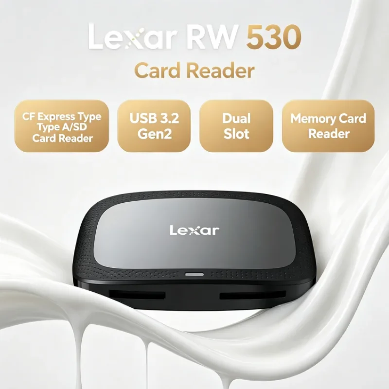 Lexar CFexpress Type A / SD Memory Card Reader SD Card Reader USB 3.2 Gen2 CFA Max 900MB/s RW530 Dual Slot