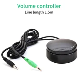 Audio Volume Wired Controller Aux 3.5mm Signal Volume Control by Cable Adjustment For Speakers Amplifier System