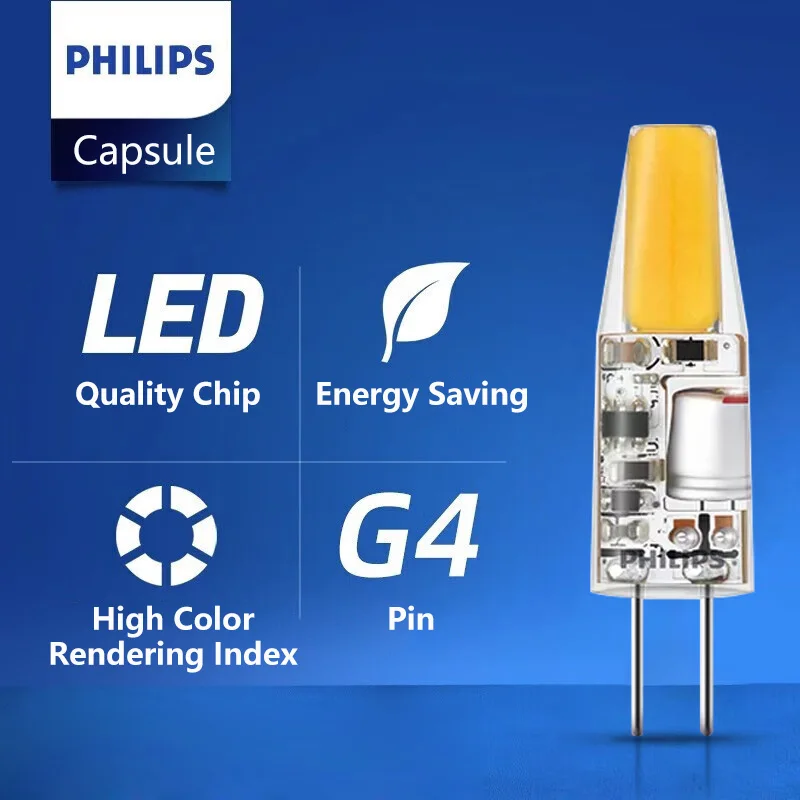 فيليبس CorePro LED G4 كبسولة مصابيح دبوس ضوء 1.7 واط 2.1 واط 2700 كيلو أبيض دافئ 12 فولت لمبة الزخرفية استبدال 20 واط الهالوجين G4 مكتب الضوء #6