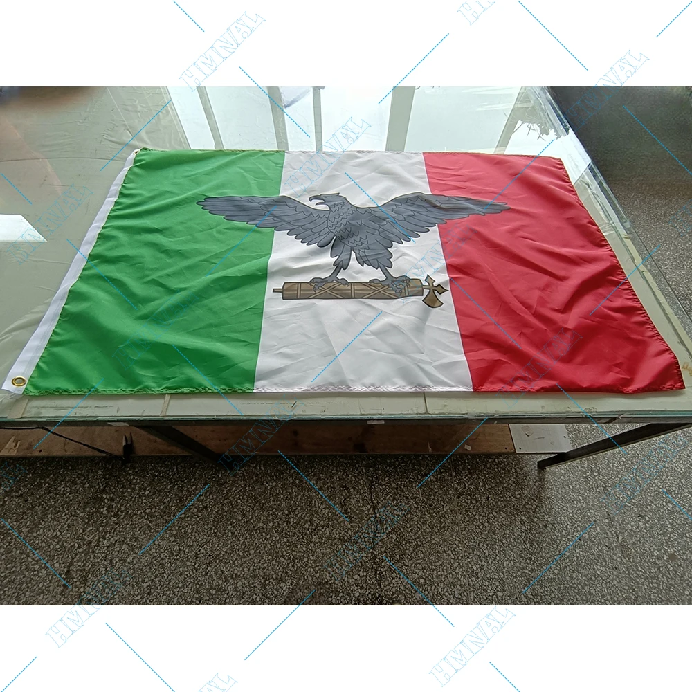Custom Italian Social Republic BANNER 90x150cm Signal Flag OF National Republican Army Italy 2X3FT