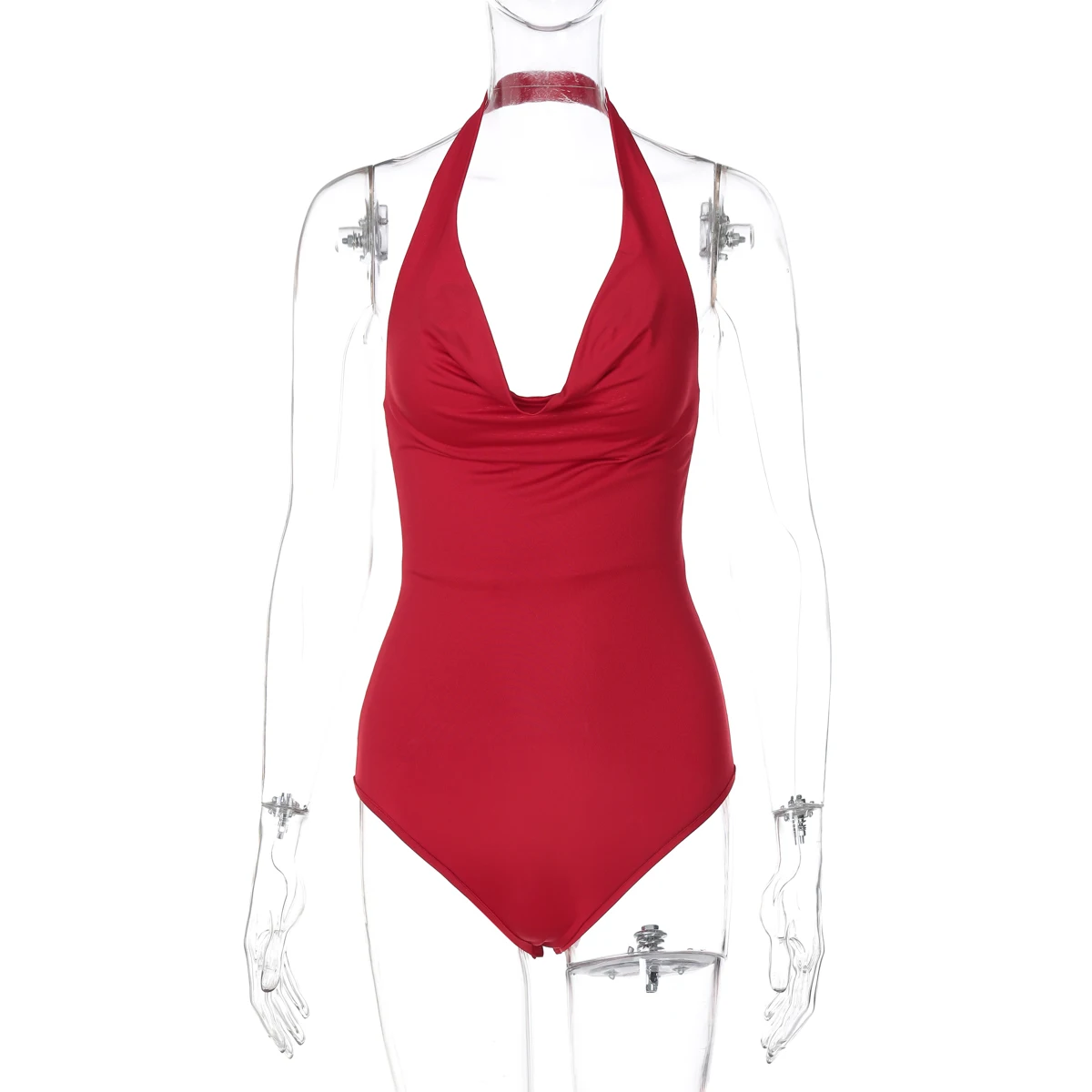 جديد الصيف عارية الذراعين الخامس الرقبة المرأة مثير ثوب فضفاض Y2k الشارع سليم صالح المرأة حللا أنيقة Playsuit الرسن الرقبة سيدة ارتداءها #6