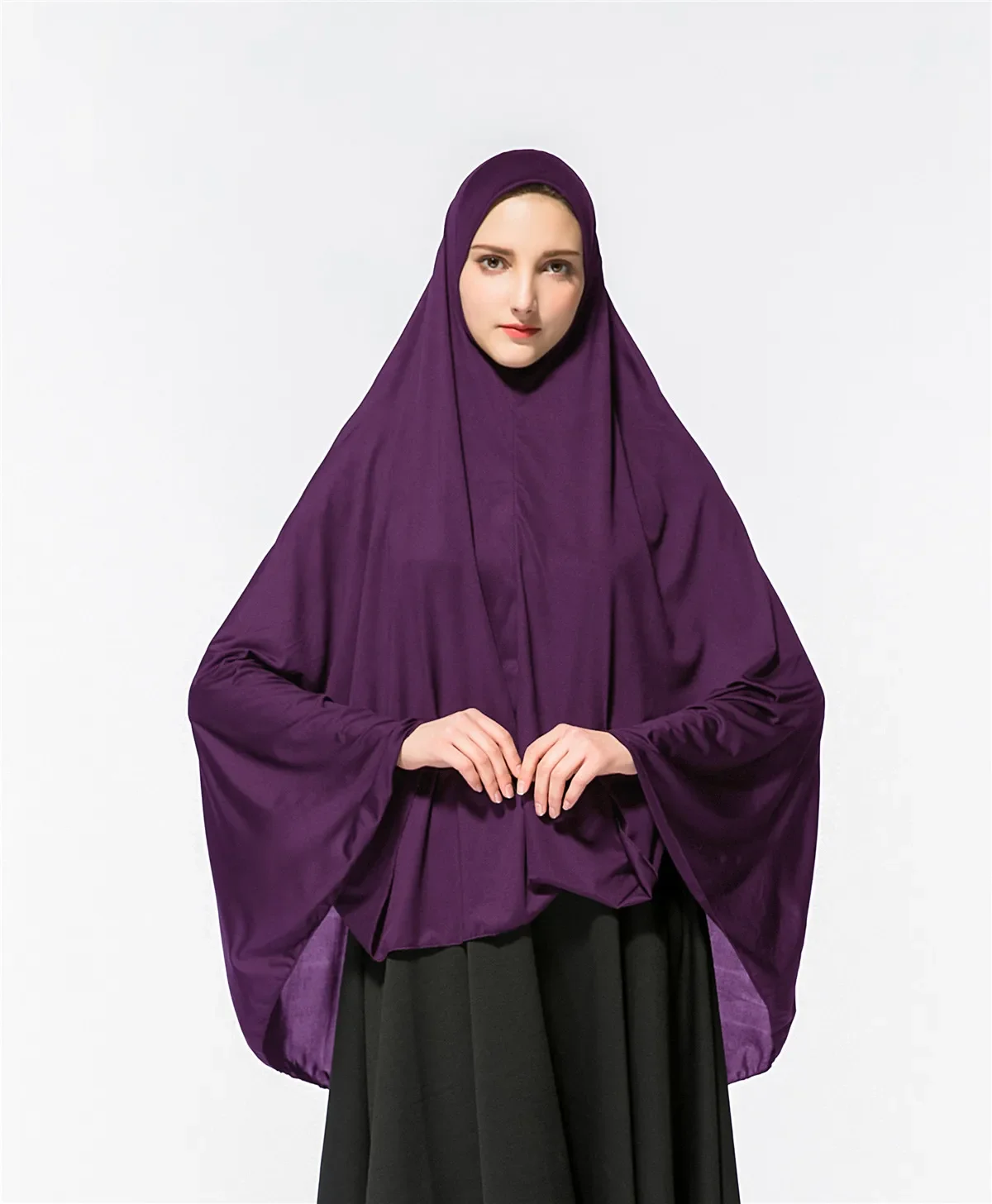 

Islamic clothing Muslim Long Hijab Prayer Garment Women Turban ramadan Head Scarf Formal Abaya Hijabs musulman khimar