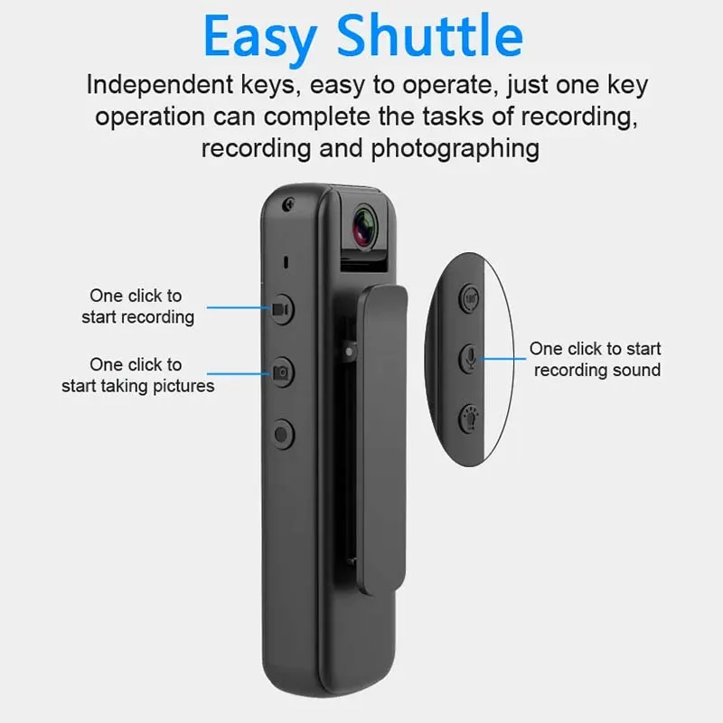 1080P High-definition Night Vision Mini WiFi Hotspot Camera Magnetic Outdoor Sports DV Motion Camera Law Enforcement Recorder