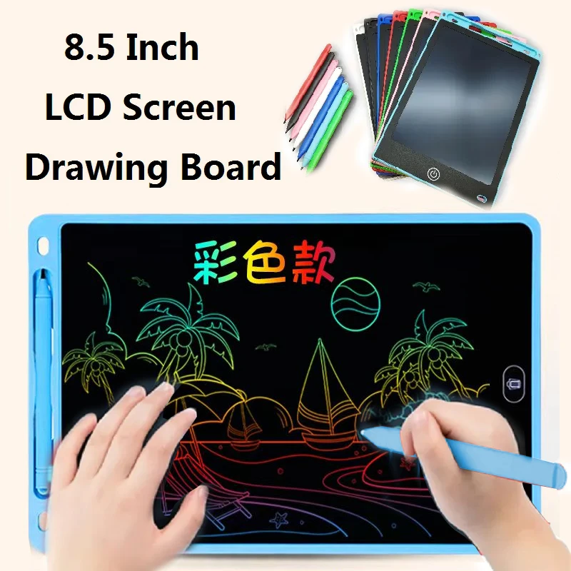 لوحة رسم إلكترونية للأطفال ، شاشة LCD ، لوحة رسم بيانية ، تعليم للأطفال ، كتابة يدوية ، لوحة رسم ، 6.5 "، 8.5"