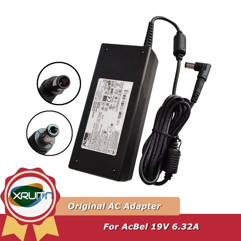 Genuine AcBel ADC027 AC Adapter 19V 6.32A 120W Charger For MSI MECHREVO Laptop Power Supply 5.5*2.5mm/7.4*5.0mm