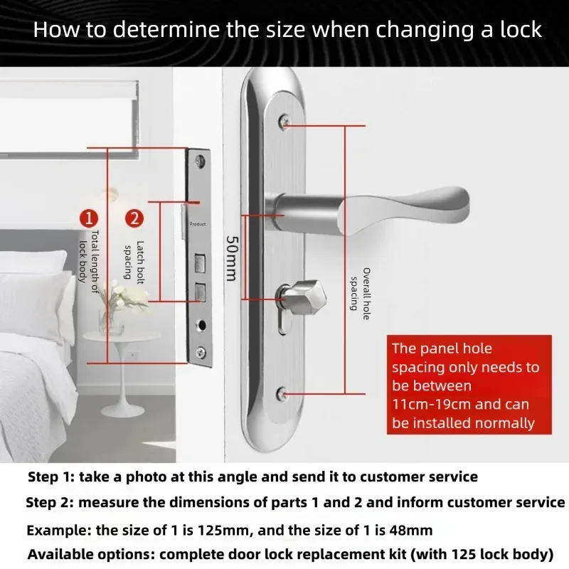 

Комплекты бесшумных дверных замков из нержавеющей стали прессового типа, специально разработанные для дверей из массива дерева - внутренние ручки-рычаги для спален и ванных комнат