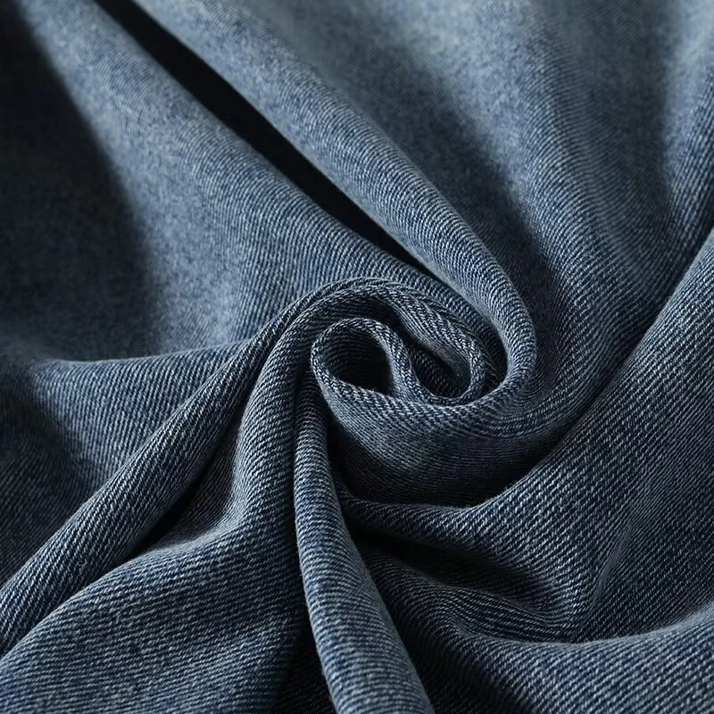 سترة YENKYE الجديدة غير الرسمية من قماش الدنيم على طراز سفاري للسيدات بياقة صدر واحدة مع جيوب ملابس خارجية ملابس خروج نسائية