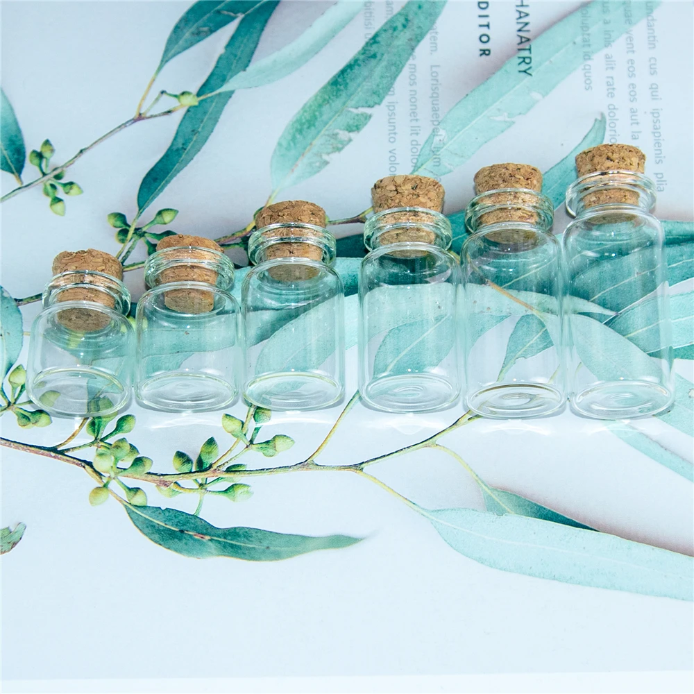 

100Pcs Festival Gifts Jars Wedding Holiday Party Decoration Present Bottle Refillable Empty Eco-Friendly Vials