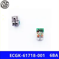 LS ECGK-61718 6BA bocina compuesta unidad de hierro móvil de todas las frecuencias auriculares altavoz receptor tiene división de frecuencia 2 piezas