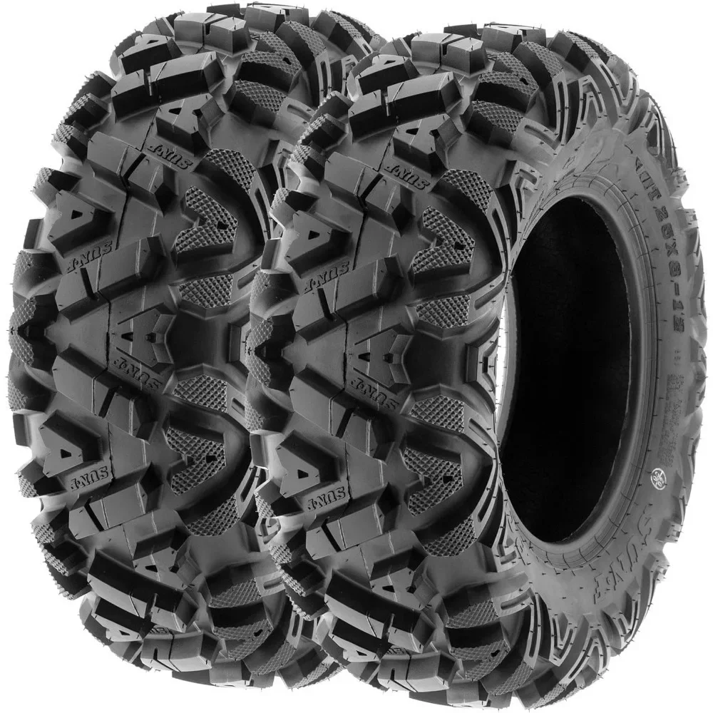 New Upgrade US Shipping 4 Pcs ATV UTV Tires 25x8-12 Front and 25x10-12 Rear 6 PR Tubeless A033for Home&Kitchen - view 2