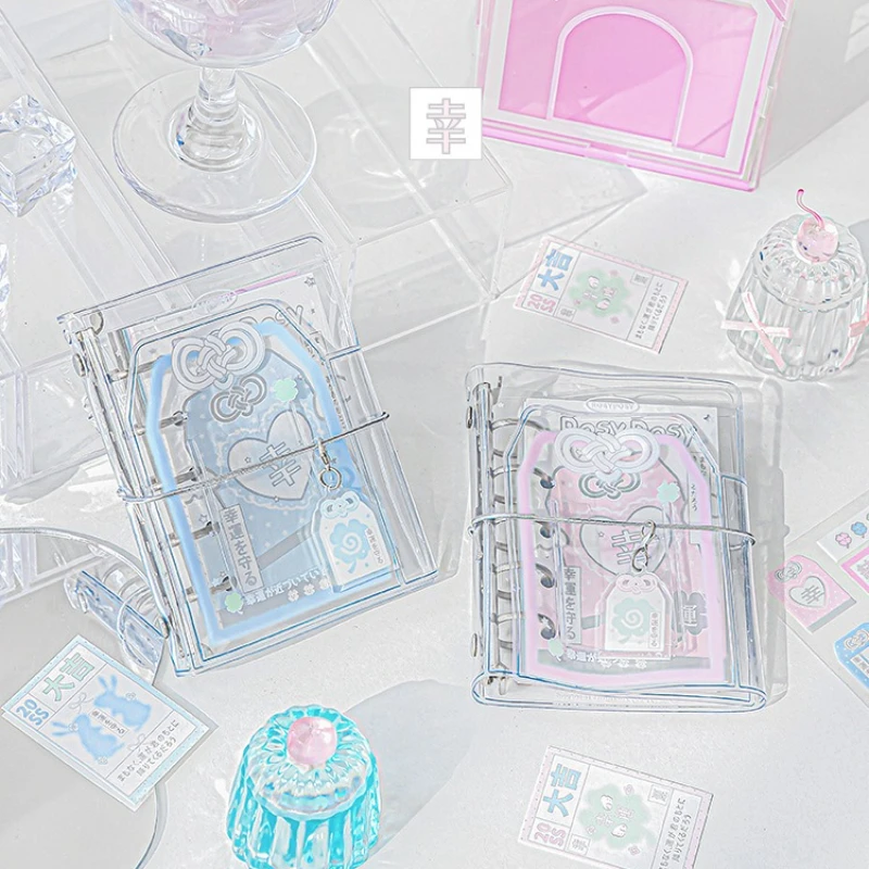 Transparent PVC Photocard Album for 3 Inch Card Amulet Series Photo Binder with 15pcs Lucky Charm Kpop Idol Photo Album 2025 New