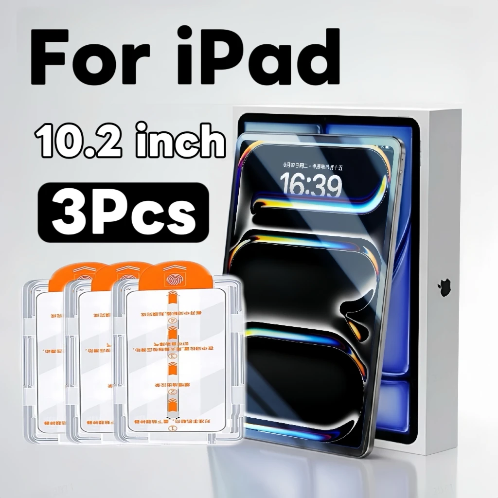 

High-Definition Tempered Glass Screen Protector for iPad 7/8/9 (10.2-inch), 3-Pack