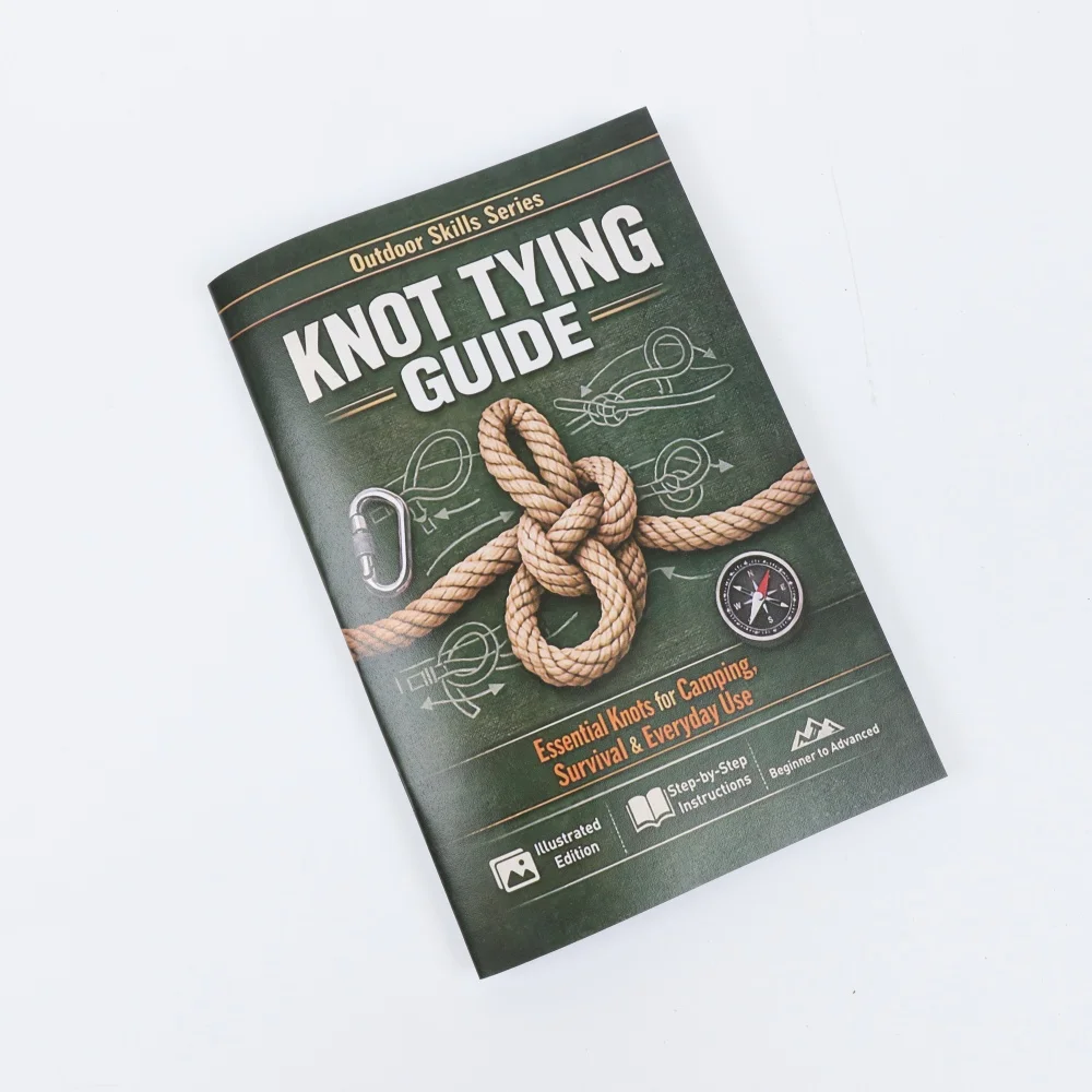 Outdoor Knot Tying Guide | Step-by-Step Illustrated Instructions for Camping & Survival, Beginner-Friendly