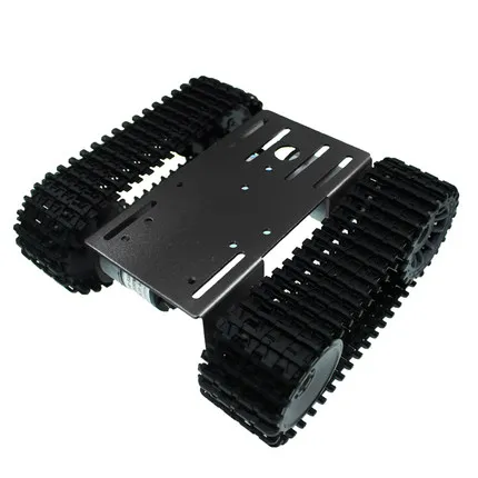 TP101 Metal inteligentny Robot gąsienicowy zestaw podwozia z 33GB-520 12V DC silnik Panel ze stopu aluminium DIY dla Arduino zabawki