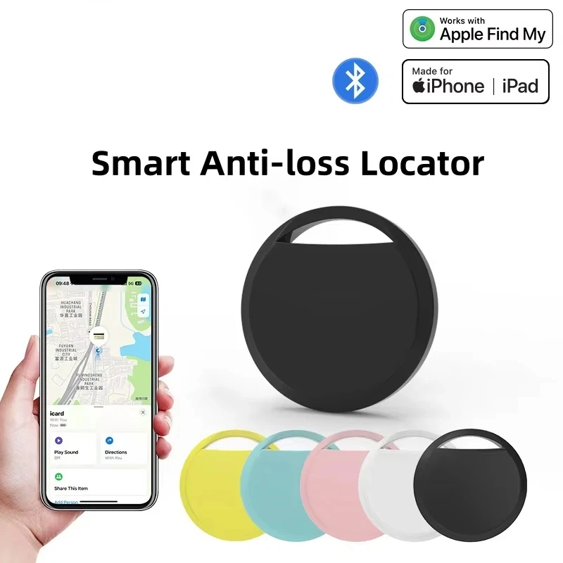 Mini Portable Air Tag Bluetooth GPS Smart Tracker For Key Wallet Anti-lost Device for IOS Find My Locator Accessories