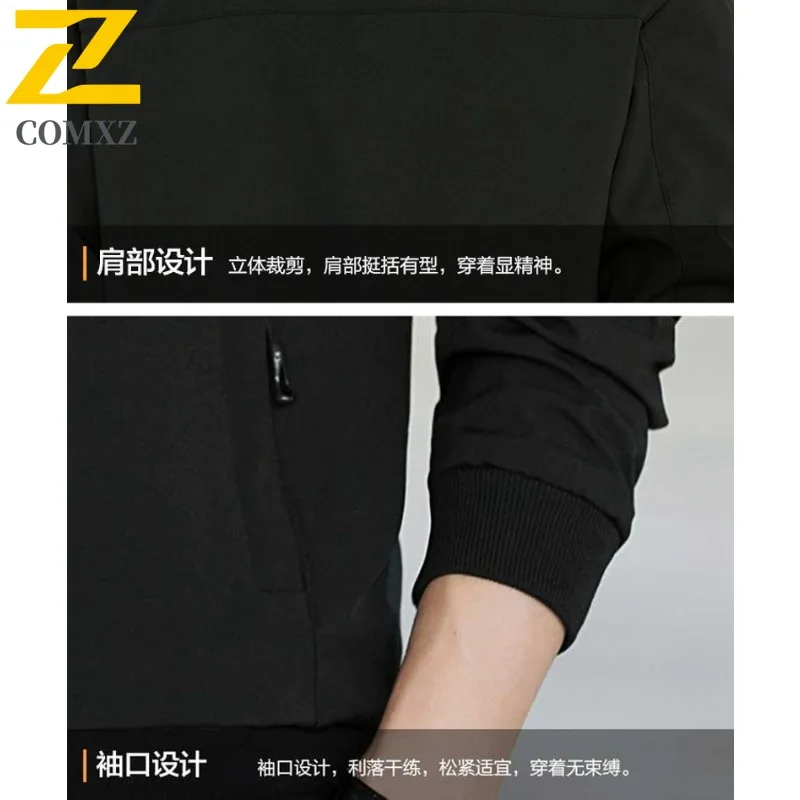 سترة EiAO مقاس كبير معطف البيسبول الكوري للرجال من القطن السميك للأعمال غير رسمي برقبة مستديرة ملابس خارجية للخريف بقصة ضيقة 2025 #5