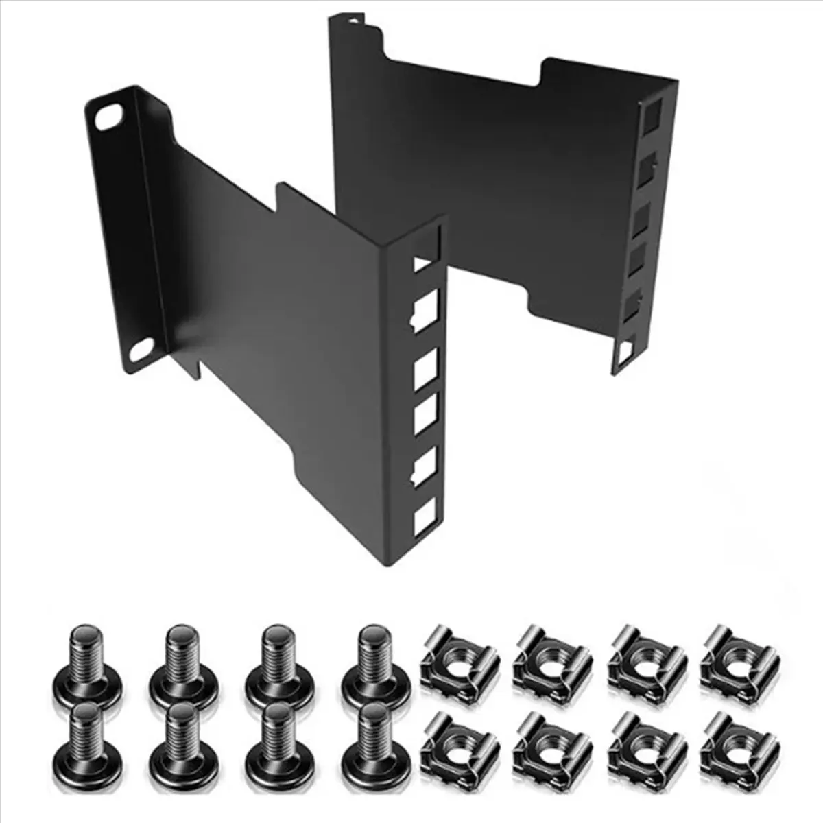 TCE 2U Server Rack Depth Extender - 4-Inch Deep Recessed Rack Mount Adapter Kit for Network Rack