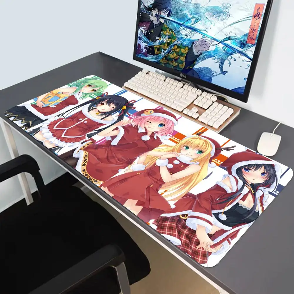 

Christmas Rubber Mousepad Anime Gaming Mouse Mat Gamer Locking Edge Computer Mouse Pad Big Office HD Print Desk Mat