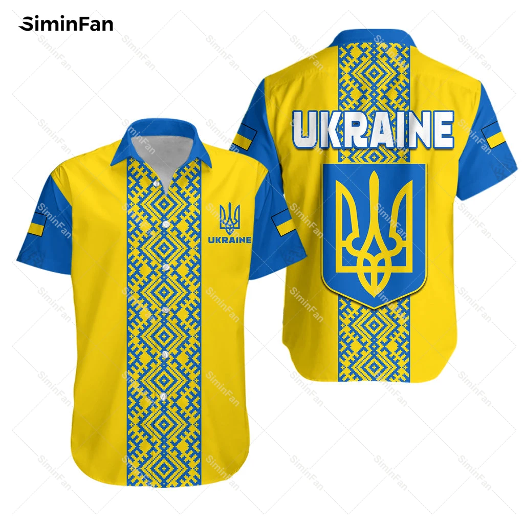 

Ukraine Ukrainian Pattern 3D All Over Printed Hawaiian Shirts Men Summer Camisa Male Tshirt Female Top Unisex Tee Streetwear-2