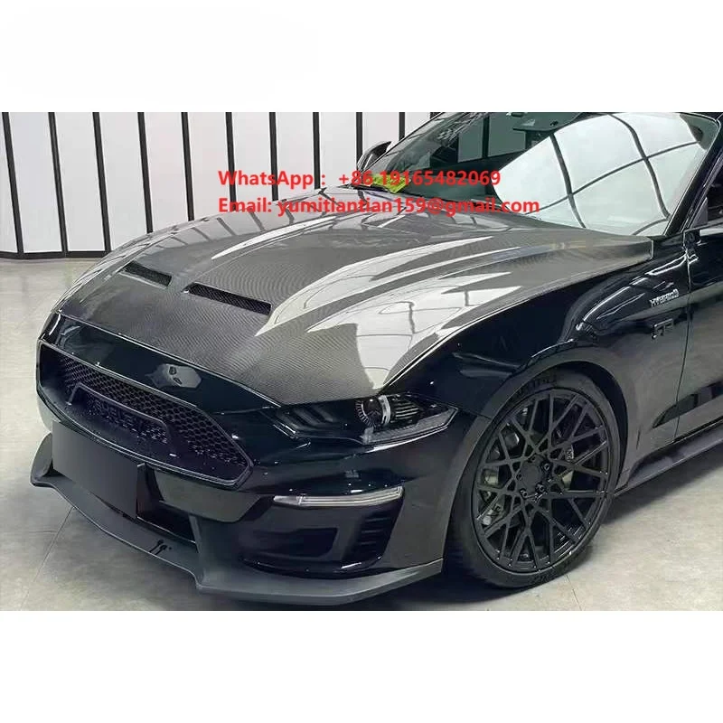 New Mustang Mach-E Convertible Hood Carbon Fiber Black 2019-2020 Models Retrofit/Upgrade for USA