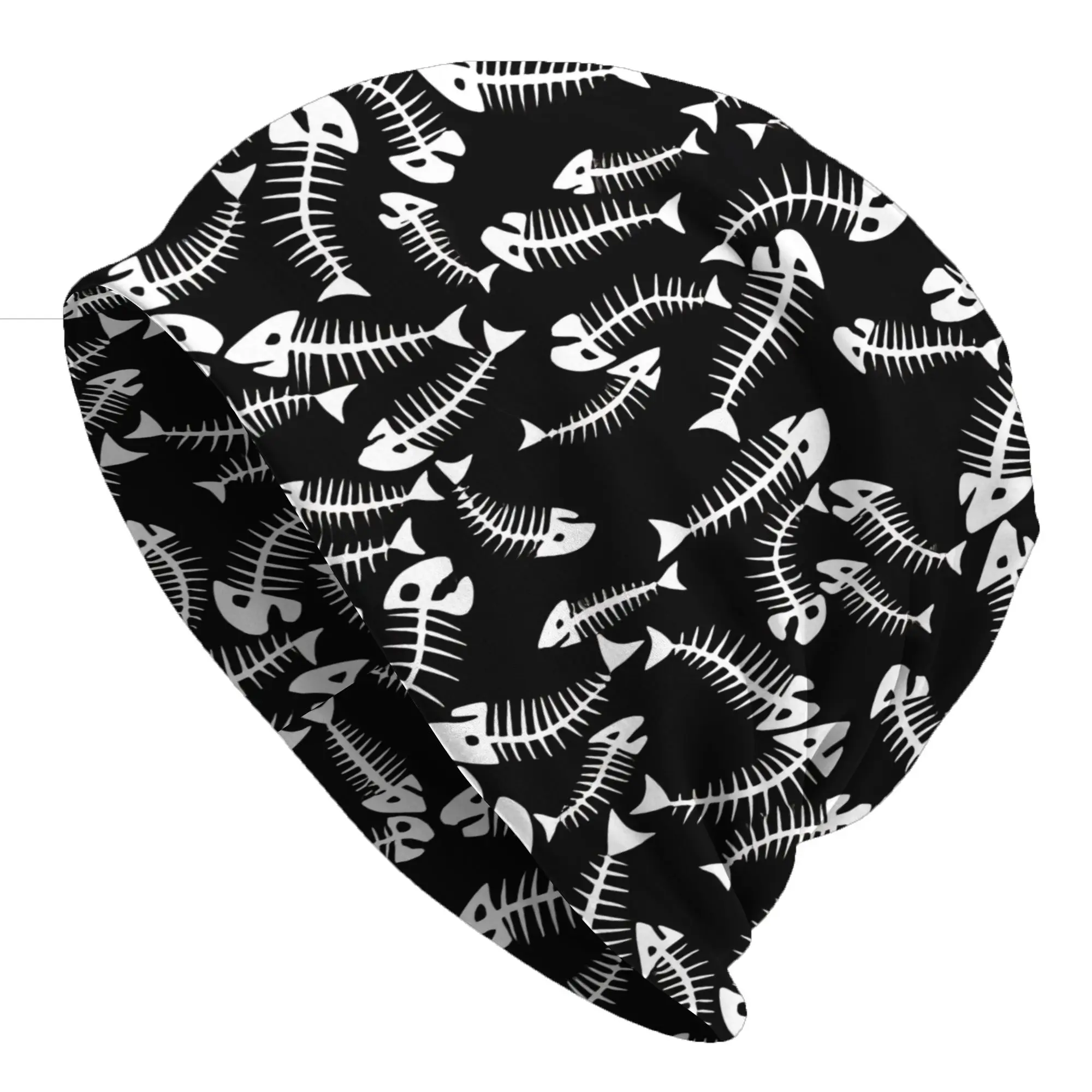 Fishbone Thin Hat Bonnet Hats Autumn Styles  Skullies Beanies Caps Men Women's Hip Hop Ski Cap