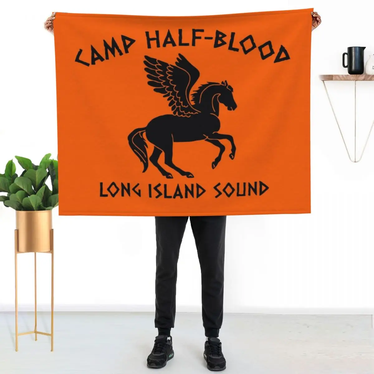 camp half blood long island Throw Blanket Heavy Soft Plush Plaid blankets ands christmas decoration Luxury for sofa Blankets