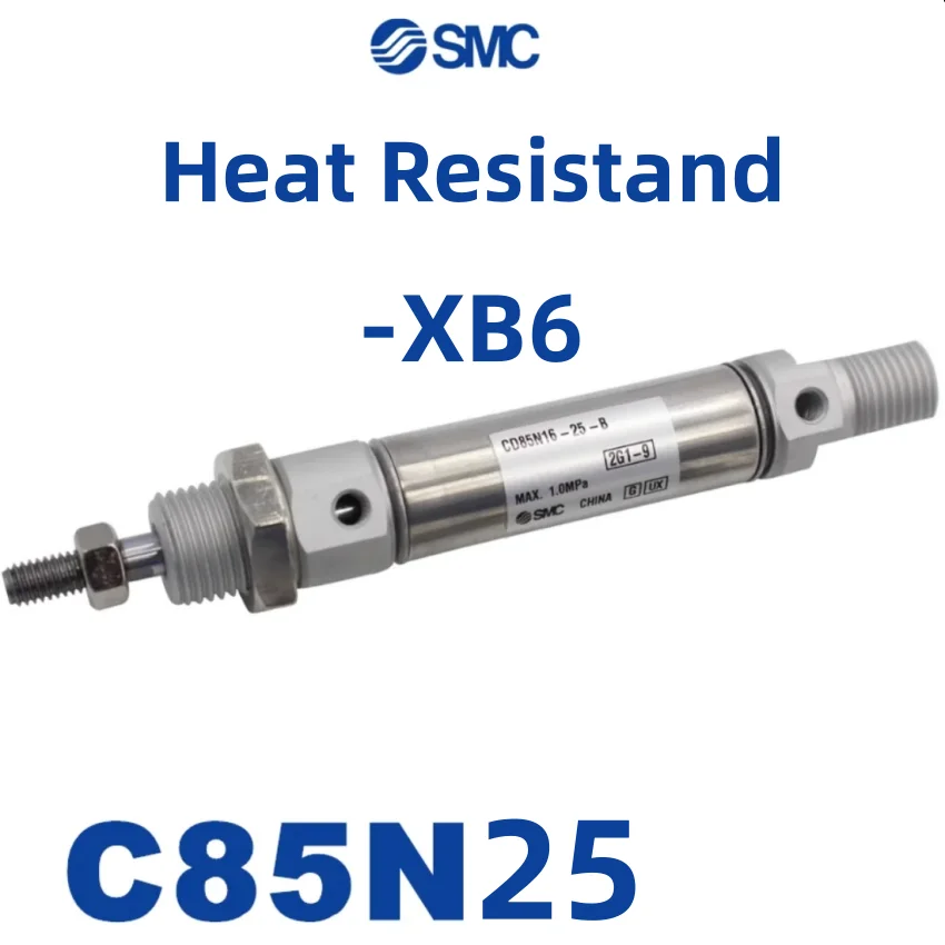 C85N25 XB6 Heat Resistand SMC  C85N Air Cylinder standard double/single acting 25 40 50 80 100 C85N25-75-XB6 125 160 200