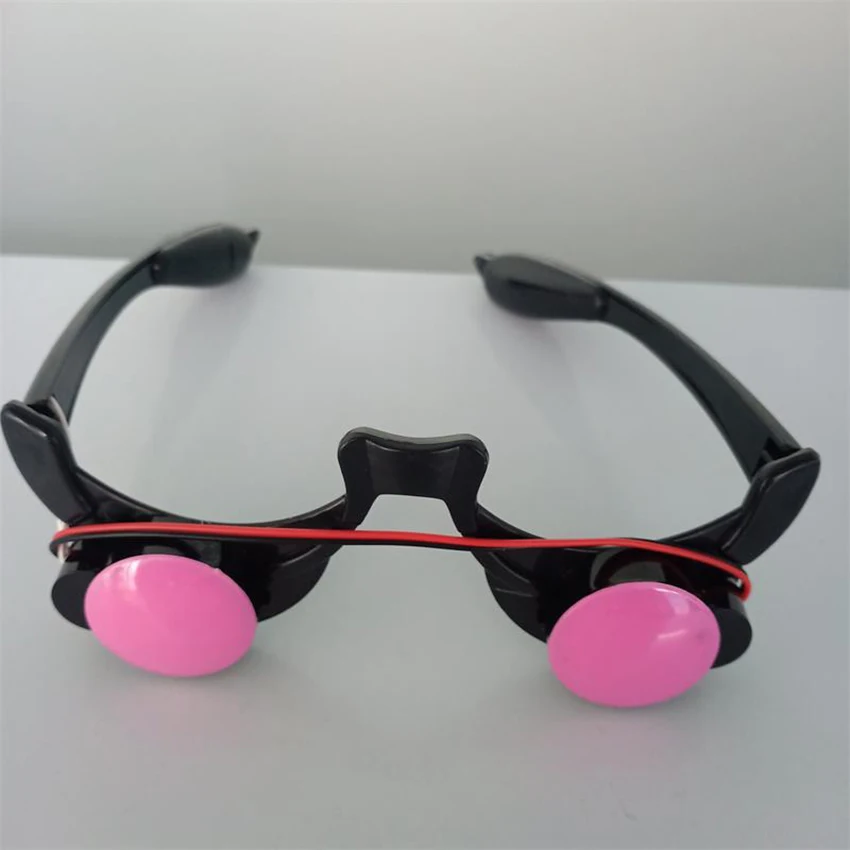 Occhiali luminosi a LED Divertenti occhi rossi Bambini Halloween Clown Cosplay Accessori anime Accessori per feste Carnevale Masquerade Occhiali luminosi