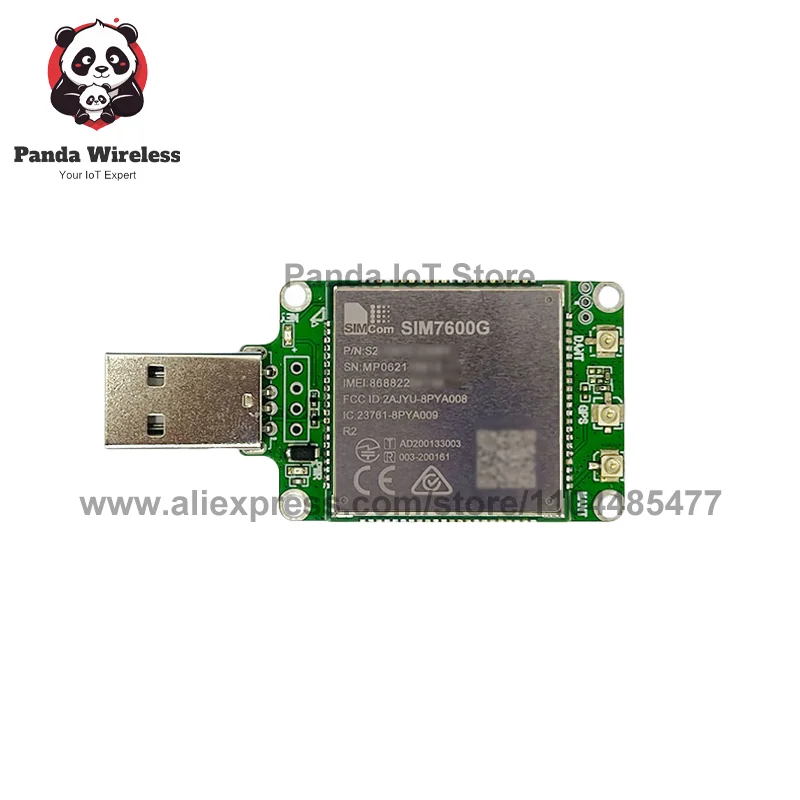 SIMcom SIM7600G LTE CAT4 USB Dongle Breakout Kit TE-A With FPC GPS Antenna 100% New Original Module suporrt GNSS Global Band