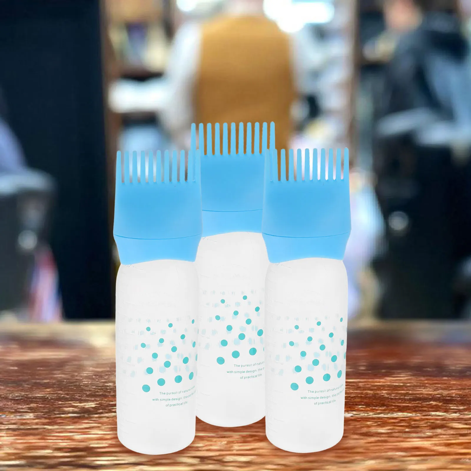 5 قطعة زجاجات قضيب صبغ الشعر مع مشط فروة الرأس زجاجة التزييت للشعر لون خلط أداة صالون المنزل استخدام مقياس القياس