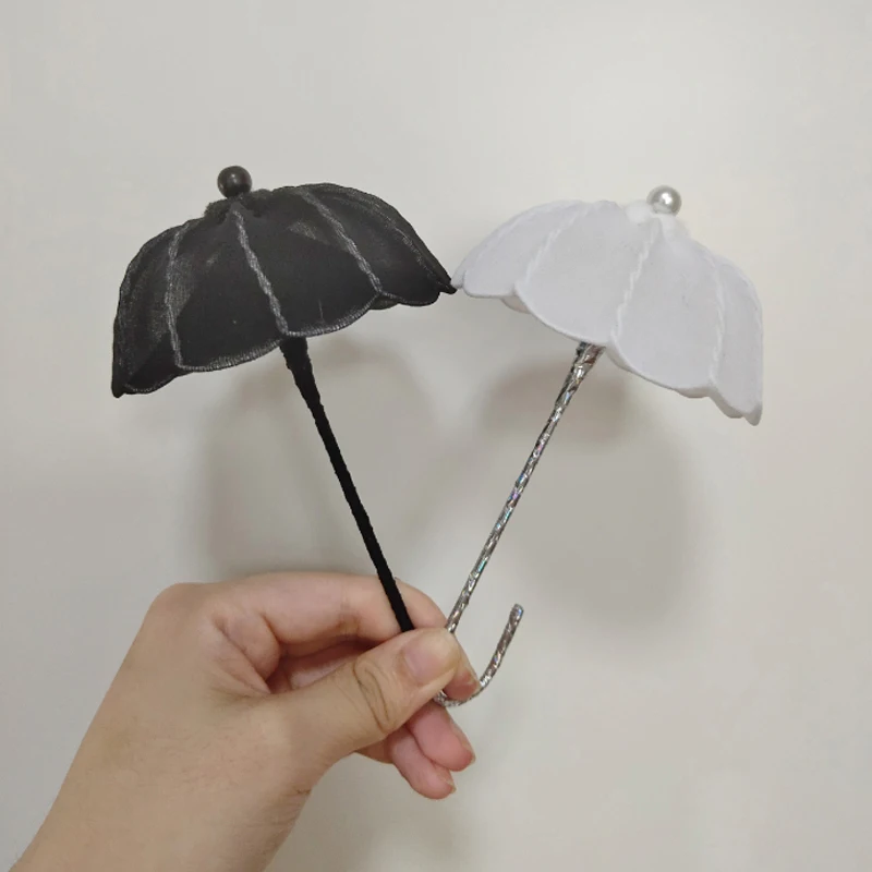 

D04-A941 children handmade toy OB11 1/12 gsc Doll BJD/SD doll Accessories black white mini umbrella 1pcs