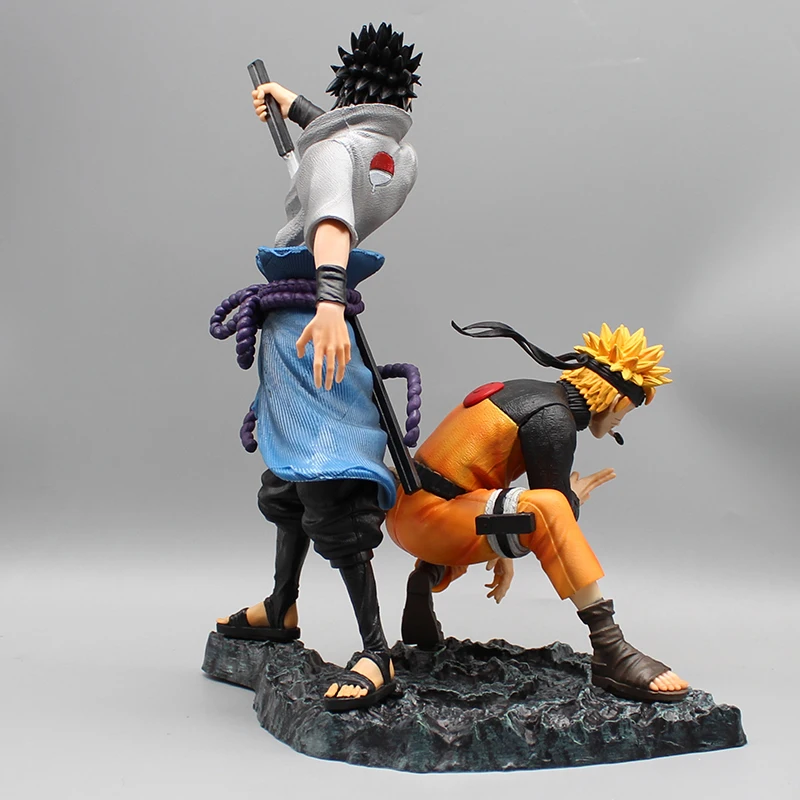 ชุดสะสม Action FIGURE Anime นารูโตะอุซึมากินารูโตะ Uchiha Sasuke PVC โมเดลเครื่องประดับรูปปั้นของเล่นของขวัญตกแต่งตั้งโต๊ะ