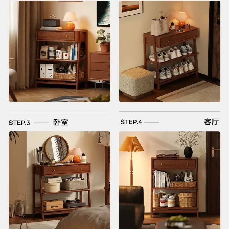 Home living room display rack Modern simple study Children's picture book finishing rack Multi-layer storage cabinet