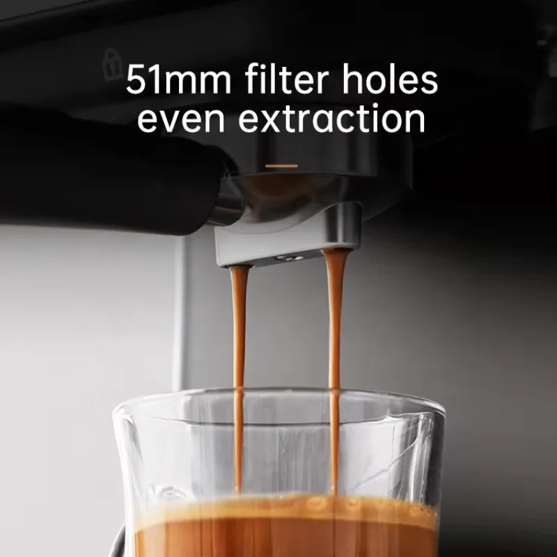 ماكينة صنع قهوة اسبريسو منزلية احترافية 20 بار وماكينة كابتشينو، خزان قابل للإزالة 1050 وات 1.5 لتر #3