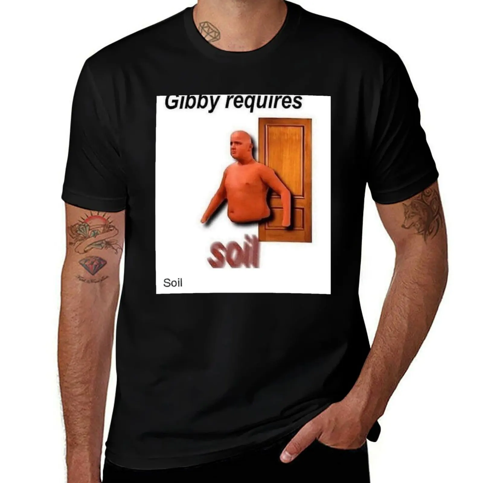 gibby requires soil T-Shirt Big Size Short Sleeve Tee for Men T-Shirt