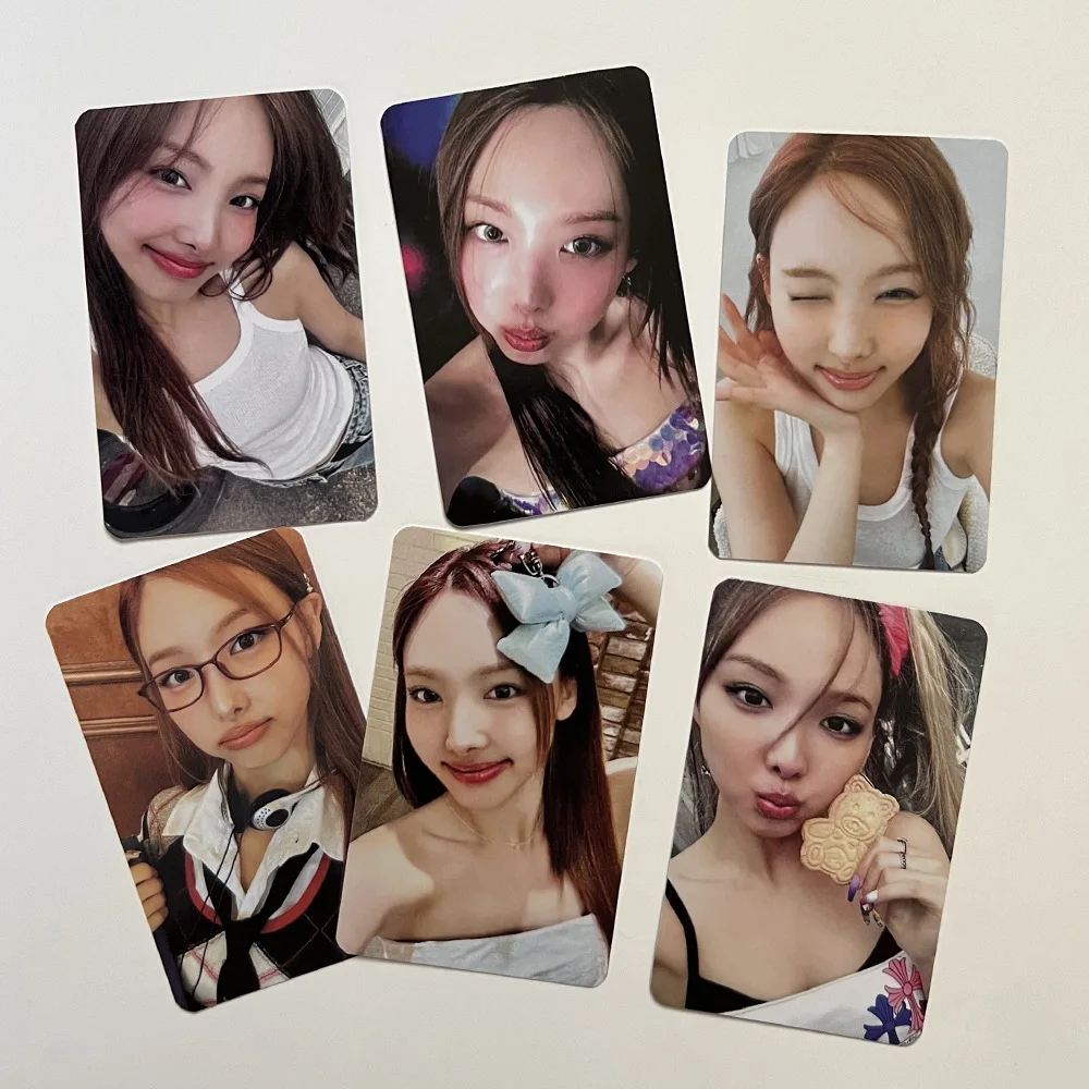 Imagem -04 - Kpop Idol Nayeon Lomo Photocards Cartões Abcd Cartão Fotográfico Cartão Postal para Fãs Coleção Pcs por Conjunto