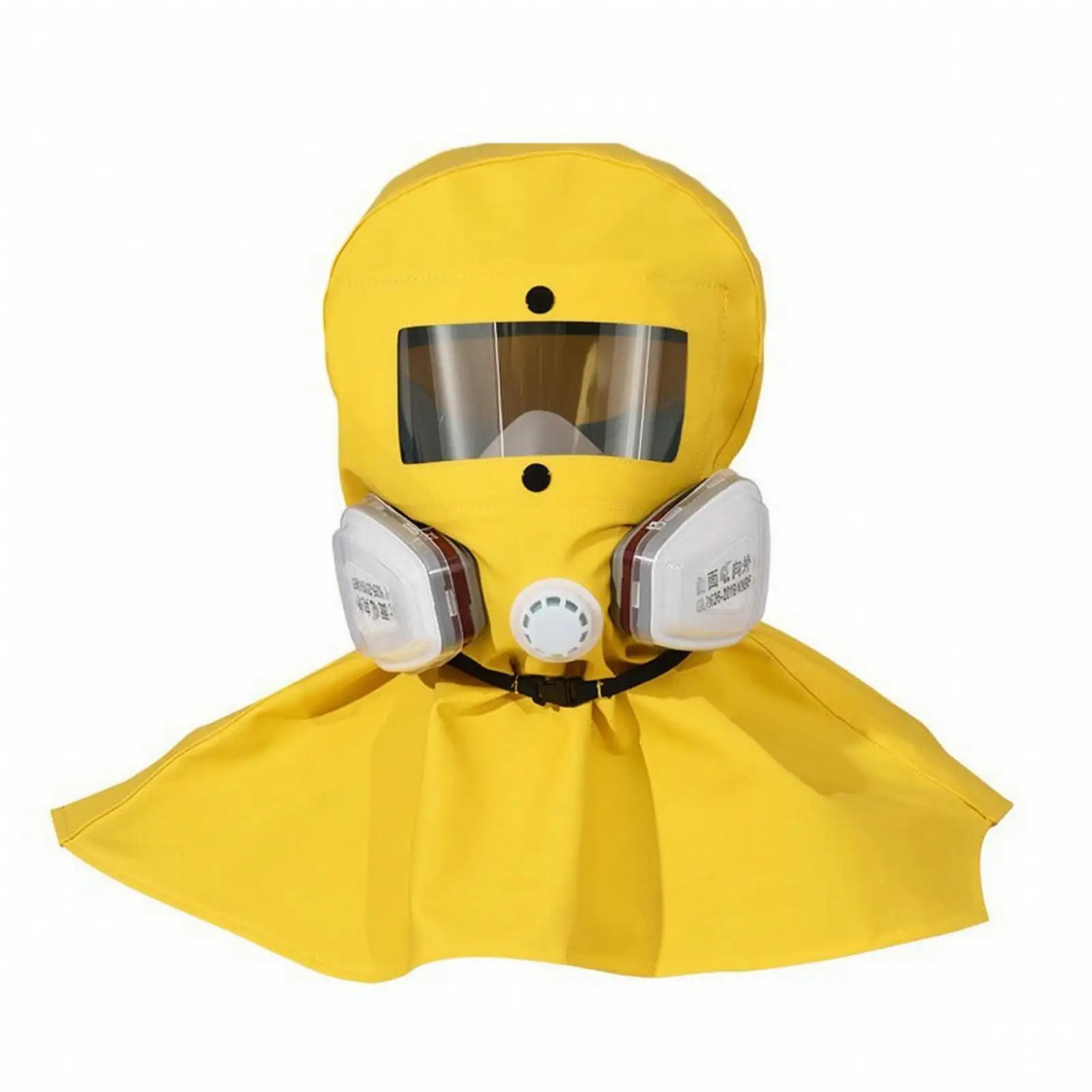 Face Protection Shield for Workshop Use with Clear Front Window and Secure Fitted Neck Drape Design
