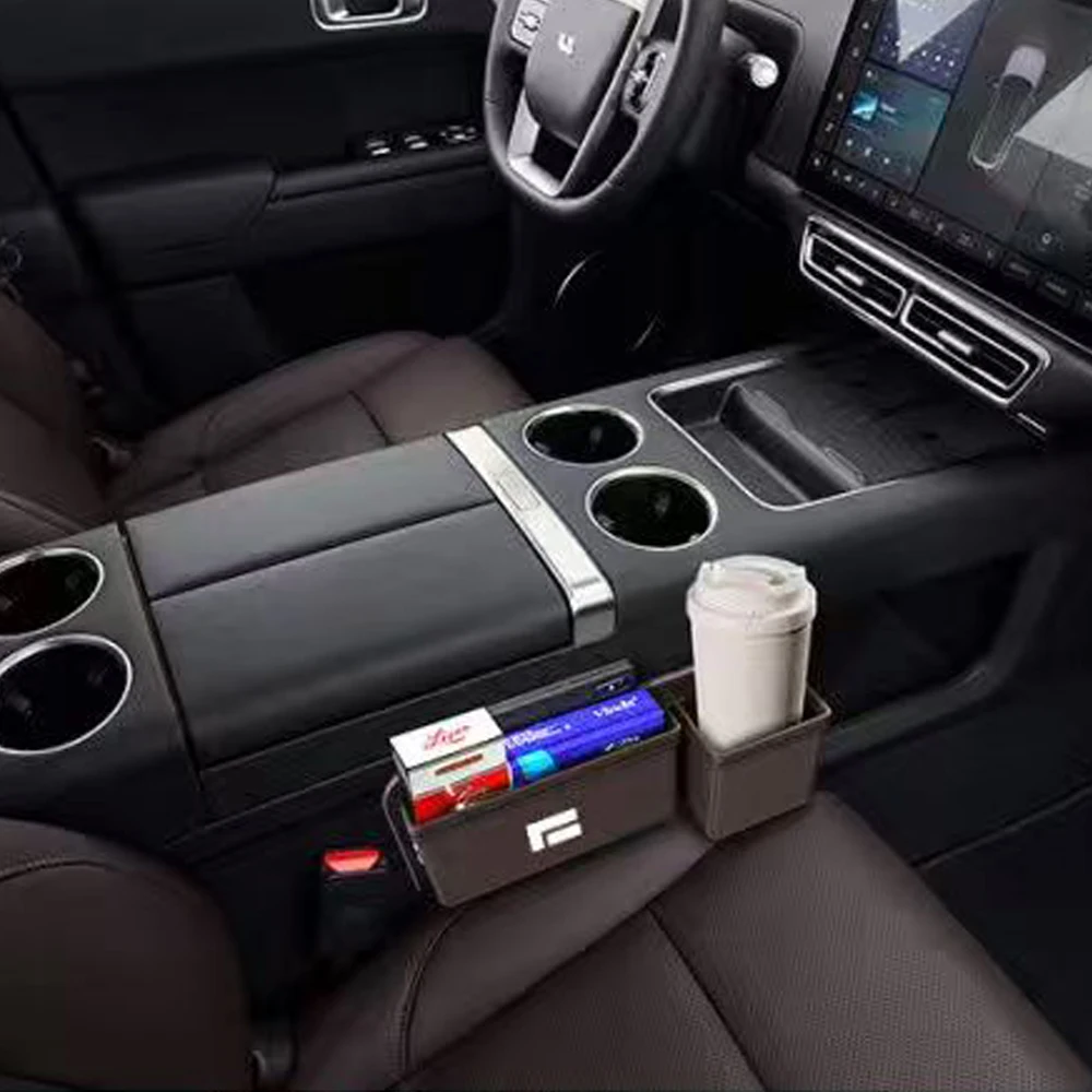 For BAIC JISHI polestone 01 Rox 01 Car Storage Compartment With Convenient Leather Storage Box Multi-Functional Seat Stitching
