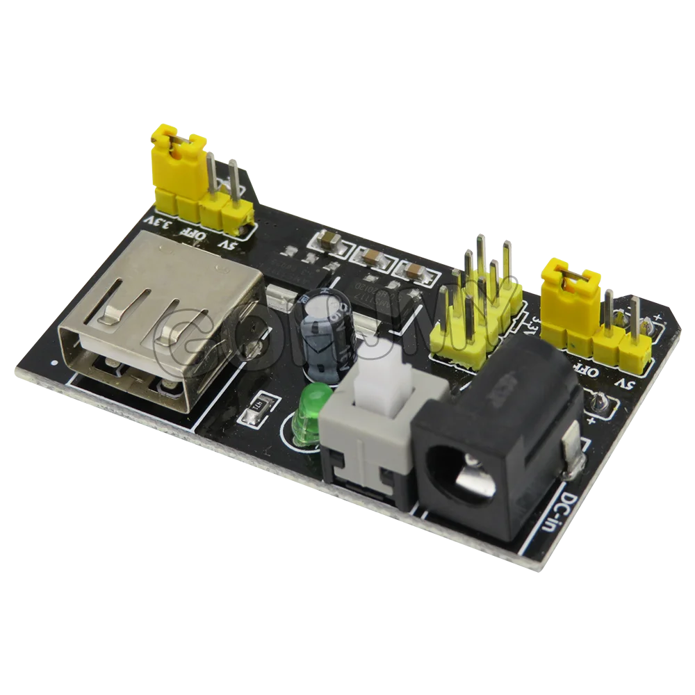 MB-102 Breadboard Power Supply Module /MB102 White Breadboard Dedicated Power Module 2-way 3.3V 5V MB102 Solderless Bread Board